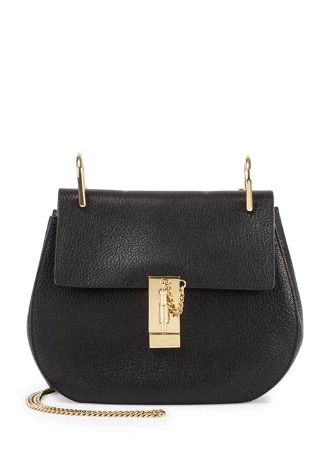 Chloe Drew Nano Leather Saddle Bag 